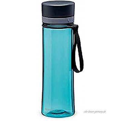 Aladdin Aveo Wasserflasche 0.6L Aqua Blue – Trinkflasche Auslaufsicher Weite Öffnung für leichte Befüllung BPA-Frei Glatte Trinktülle Geruchs- und Fleckenfest Spülmaschinenfest