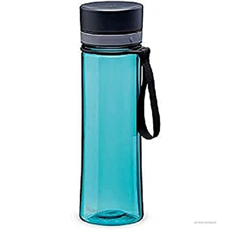 Aladdin Aveo Wasserflasche 0.6L Aqua Blue – Trinkflasche Auslaufsicher Weite Öffnung für leichte Befüllung BPA-Frei Glatte Trinktülle Geruchs- und Fleckenfest Spülmaschinenfest