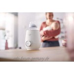Philips AVENT SCF358 00 Flaschenwärmer für schnelles und gleichmäßiges Erwärmen von Milch & Babynahrung weiß & SCF149 00 Trockenständer weiß blau