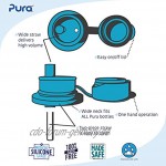 Pura Kiki Big Mouth Silikon-Trinkaufsatz für Sport Aqua Blau