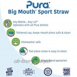 Pura Kiki Big Mouth Silikon-Trinkaufsatz für Sport Aqua Blau