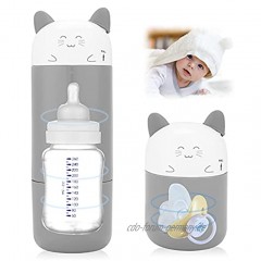 Tragbare Babyflaschen Sterilisator UV Ozon Elektrischer Dampfsterilisator für Babyflaschen Sauger & Zubehör Schnell und Einfach zu Bedienen Grau