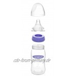 Lansinoh Flaschenset Weithalsflasche Kunststoff mit NaturalWave Sauger Gr. S 160 ml 4 Stück