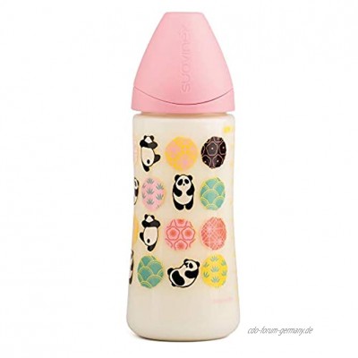 Suavinex 303995 Babyflasche Panda Rosa 360 ml