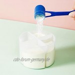 HIFONI Milk Box Milchpulverdose Luftdichte Milchpulver-Spender Tragbarer Vier-Kammer-Behälter Abnehmbar Zur Aufbewahrung Von Baby Milchpulver Obst Und Lebensmittel