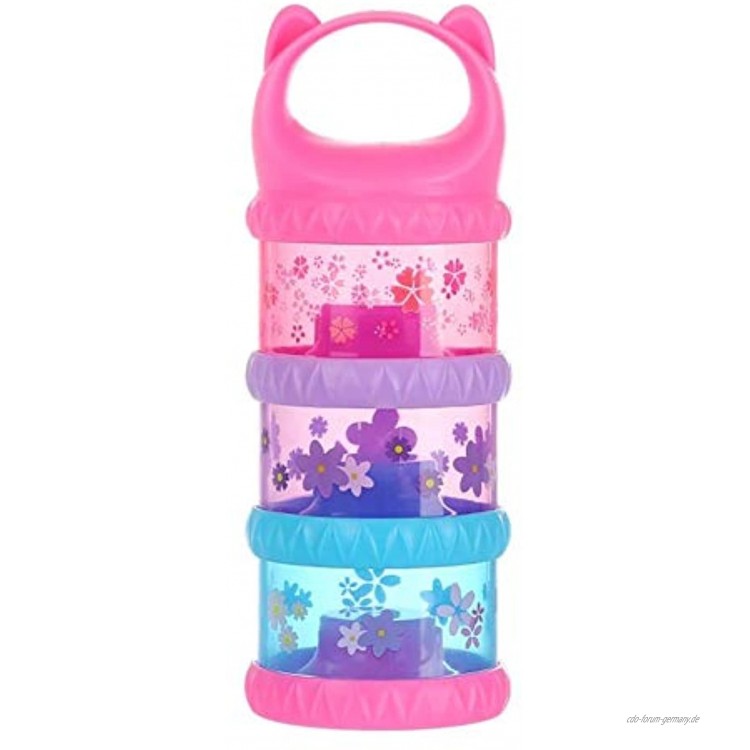 Milch Pulver Spender,3 Schichten Milchpulver Box Portable Baby Milchpulver Dose Container BPA-frei Lebensmittel Snacks Obst Lagerung für Infant Kleinkind Kinder-Anzug für die Reise（8.273.943.94in）