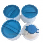 Milchpulver-Portionierer Twist-Lock Stapelbare Snack-Portionierer Portabel Food Behälter Blau
