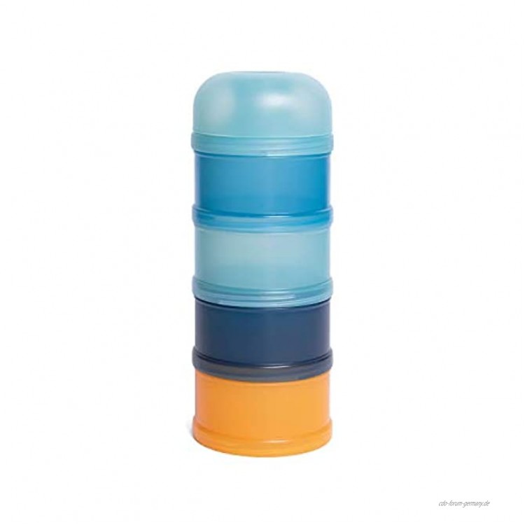 Suavinex 306959 Dosierer für Milchpulver und Getreide mit 4 Fächern und Schraubverschluss spülmaschinenfest mehrfarbig blau 166 g