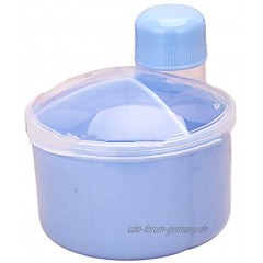 Xiton 1 PC tragbarer Baby-Milchpulver Formel Dispenser Behälter mit 3-Fach für Lagerung Säuglingsmilchpulver Box Snack Container Füttern Kasten-Kastens blau