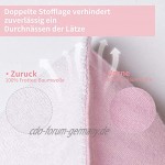 Baby Dreieckstuch Lätzchen 6er Mädchen Junge Spucktuch Baumwolle Halstücher mit süßen Motiven rosa Stern mond eule Doppellagig Saugfähig 0-36 Monate