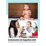 Lätzchen Baby 8er Dreieckstuch Unisex Spucktücher Saugfähig Weich mit 2 Verstellbares Druckknöpfen Halstücher für Jungen und Mädchen 100% Baumwolle von FUTURE FOUNDER
