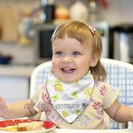 welsberg Unisex 8er-Pack Baby Bandana Sabberlätzchen für Jungen und Mädchen 100 % Bio-Baumwolle Babylätzchen zum Sabbern und Zahnen