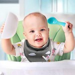 Ynaice Baby Dreieckstuch Lätzchen 4er Halstücher Baby mit Verstellbares Druckknopf und Schnullerhalter Weiche und Absorbierende 100% Bio-Baumwolle Sabberlätzchen für Jungen & Mädchen