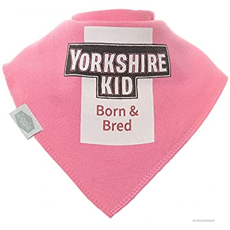 Ziggle Baby Bandana Sabberlätzchen super saugfähig passend für Neugeborene bis Kleinkinder Preisgekrönt Yorkshire Kid Pink