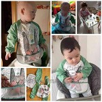 Baby-Lätzchen mit Ärmeln wasserdicht zum Füttern Anziehen Lätzchen Unisex Babyschürze Lätzchen Kunsthandwerk Malschürze für Kinder 3 Stück