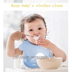 Baby Weaning Lätzchen Einstellbare Wasserdichte Niedliche Silikon Fütterung Lätzchen für Kleinkinder Mädchen Jungen im Alter von 2 Monaten bis 3 Jahren 3er Pack