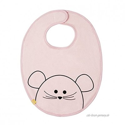 LÄSSIG Baby Lätzchen Medium Junge Mädchen wasserdicht weich Klettverschluss Waterproof Medium Bib Little Chums Mouse