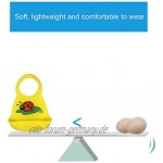 YLWL Wasserdichtes weiches Lätzchen das Lätzchen für das Baby Essen Marienkäfer Vierter Gang Knopf Design Leichtes und bequemes Lätzchen
