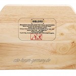 Bolero DL900 Hochstuhl aus Holz naturfarben für Esszimmer und Café Natürliches Finish 750H x 510W x 510Dmm