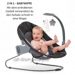 Hauck Alpha Plus Grau Newborn Set Deluxe 4-tlg. Hochstuhl + 2in1 Neugeboreneneinsatz verstellbar + Sitzpolster