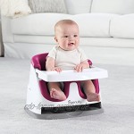 Ingenuity 2 in 1 Babysitzerhöhung und Kleinkindersitz in pink-flambe für zuhause oder unterwegs leicht zu reinigen wächst mit