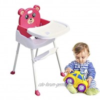 Liciamo -Kinderhochstuhl Baby Essstuhl Sitzerhöhung Treppenhochstuhl Klappbarer tragbarer Babystuhl Rosa