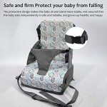Oyria Sitzerhöhungen Baby-Reise-Hochstuhl tragbarer Hochstuhl mit 3-Punkt-Gurt verstellbar einfach am Esszimmerstuhl zu befestigen für 6 Monate bis 3 Jahre alte Kinder