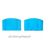 Aveanit Sitzkissen Kissenbezug für Stokke Tripp Trapp Baby Set mit hohem Rücken Hochstuhl Auflage Bezug Ersatzkissen Kissen Himmelblau 100% Baumwolle