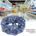 Baby Einkaufswagen Abdeckung Universal Kleinkind Hochstuhl Kinderhochstuhl Polster 2-in-1 Einkaufswagenschutz für Babys Kleinkinder Blau