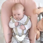 Bezug Stokke Tripp Trapp Newborn Set Farbe Altrosa Einfarbig Waffelpique Öko-Tex 100 Baumwolle Recycelbar Schweißabsorbierend und Weich für Ihr Baby