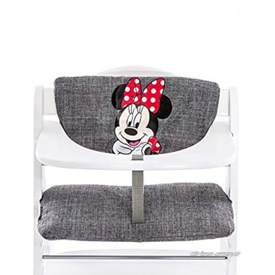 Hauck Hochstuhlauflage Luxe Minnie – Sitz-Kissen grau