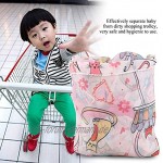 Heitune 1Pc Baby Kinder Folding Einkaufswagen Abdeckung Anti Schmutzige Kinder Trolley-Sitzstuhl-Abdeckung Pink