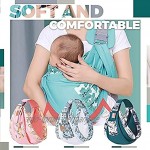 Auplew Tragetuch Wrap Babytrage Tragbare weiche Baumwolltrage Baby Kleinkind Hängematte elastisches Babytragetuch für Früh und Neugeborene