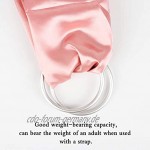 Jubaopen 4 Stück Baby Sling Ringe Trageschlaufen Ringe Baumwolle Wrap Aluminium Ringe Tragegurt für Verwendung Mit Babytragetuch Ring Zubehör für Kleinkinder Silber