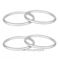 Jubaopen 4 Stück Baby Sling Ringe Trageschlaufen Ringe Baumwolle Wrap Aluminium Ringe Tragegurt für Verwendung Mit Babytragetuch Ring Zubehör für Kleinkinder Silber
