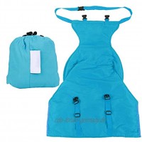 Baby-Sicherheitsgurt tragbarer Reise-Hochstuhl Easy Seat Baby Waschbarer Stoffgurt mit verstellbaren Trägern SchultergurtBlau
