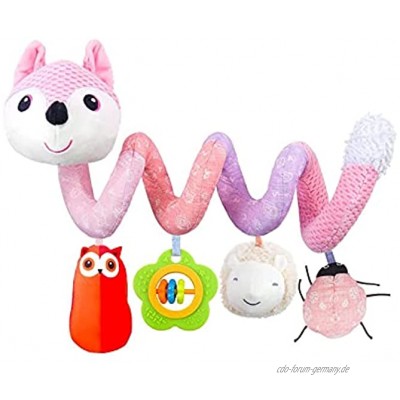 Doans Baby Kinderwagen Bar Spielzeug kommt mit Spieluhr hängenden Bett Spielzeug Babybett Wiege Plüsch Spirale Stofftier Proficient