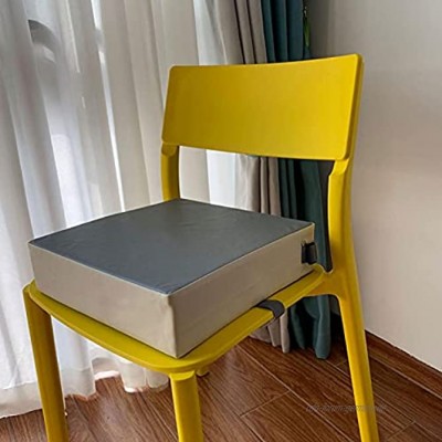 Faderr Sitzerhöhung tragbares rutschfestes weiches Kissen Kinder-Esstisch für zu Hause verstellbarer Stuhlsitz grau