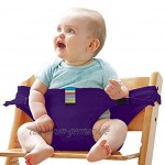 Kinderstuhl Sicherheitsgürtel,Babysitz Stuhl,Hochstuhl Baby,Baby Esszimmerstuhl Sicherheitsgurt Tragbarer Sitz Babystuhl Geschirr Stretch Wrap Baby Füttern Faltbarer Waschbarer Stuhl Sicherheitsgurt