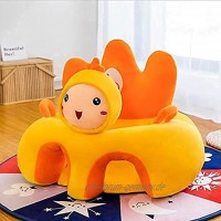 Qingsi 1 Stück Baby-Sitzbezug für Sessel Baby-Sofa-Sitzbezug weicher Tier-geformter Baby-Sofabezug Lernsitz aus Plüsch ohne Füllstoff Stützsitz für Säuglinge Huhn