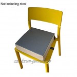 Sitzerhöhung rutschfest für Kinder Esstisch weich für Stuhl verstellbarer Sicherheitsgurt Grau