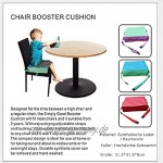 Vi.yo Sitzerhöhung Baby Tragbar Sitzkissen für Kinder Eckig Stuhl Sitzhilfe für Kleinkinder 31.5 * 31.5 * 8cm Blau