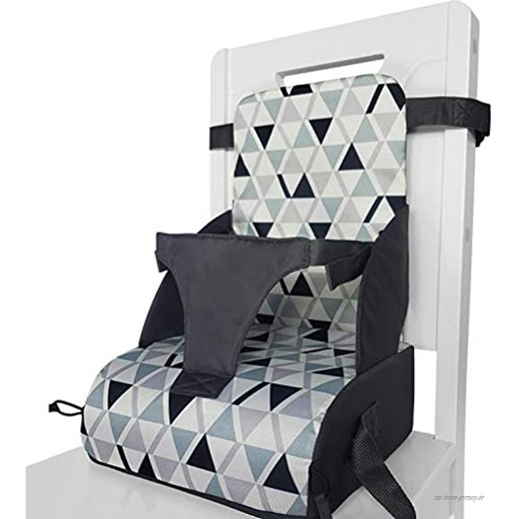 WINBST Boostersitz Sitzerhöhung Hochstuhl für unterwegs flexibel Abnehmbarer tragbarer Kindersitz für zuhause und unterwegs