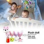 YUTEN Hängendes Bettspielzeug Babybett Wiege Plüschtier-kommt Mit Spieluhr Und Haha Spiegel-Nachtglocke Rosa Gelbfuchs Puppe Convenient