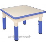 alles-meine.de GmbH Kindertisch Tisch höhenverstellbar Größen & Farbwahl 1 bis 8 Jahre blau Plastik für INNEN & AUßEN Kindermöbel für Kinder Mädchen & Jungen ..