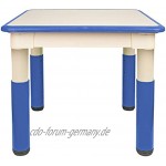 alles-meine.de GmbH Kindertisch Tisch höhenverstellbar Größen & Farbwahl 1 bis 8 Jahre blau Plastik für INNEN & AUßEN Kindermöbel für Kinder Mädchen & Jungen ..