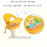 QAZSE Baby Stuhl Infant Kleinkind Fütterung Booster Sitz Falten Safe Tragbare 7-12 Monate 1-2-3-5 Jahre Spaß Esszimmerstuhl,Blau