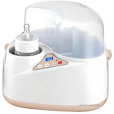 Flaschenwärmer Baby Flaschen Sterilisator Tragbarer Dampf Sterilisator und Babykostwärmer mit LED-Anzeige Warmhaltefunktion Auftauen für Babyflaschen und Schnuller