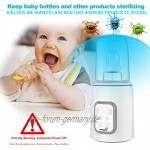 Flaschenwärmer baby Sterilisator für babyflaschen 5-in-1Fast Babynahrungsheizung Warmhalten von Babynahrung & Abtauung BPA-freier Fläschchenwärmer,Babykostwärmer mit LCD-Display