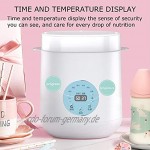 modo Baby-Schnellflaschenwärmer Für Muttermilch Säuglingsnahrung Babyflaschenwärmer Mit Automatischer Abschaltung LCD-Anzeige Genaue Temperaturregelung